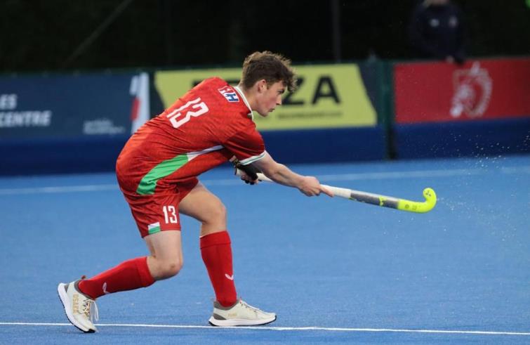 Ned shows his stick skills v Ulster U19s